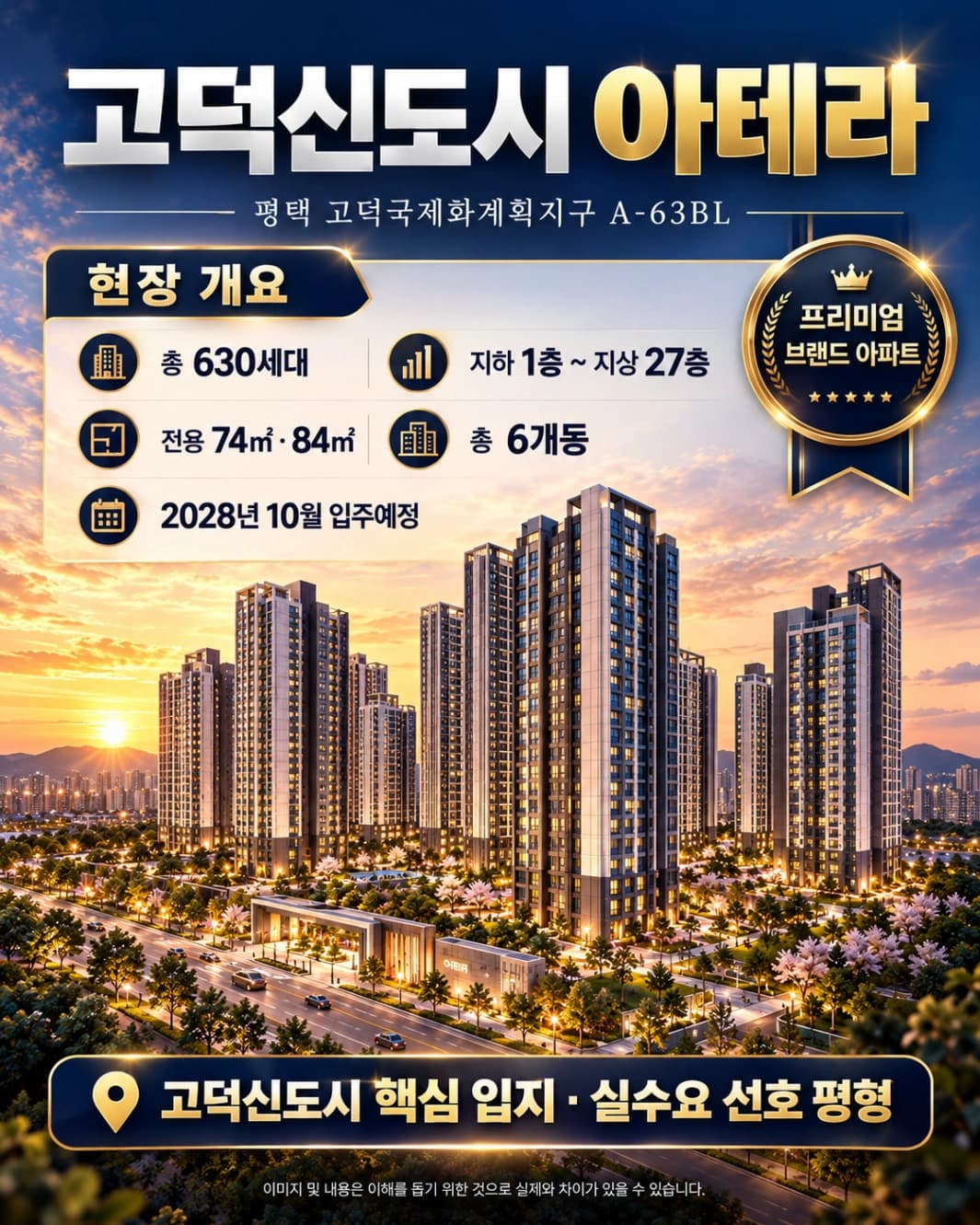 고덕신도시 금호건설 아테라 상세 이미지